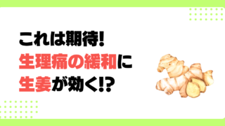 【生理痛】月経困難症は痛み止めではなく生姜が効果的かもしれない